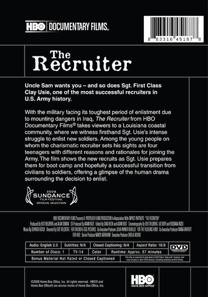 recruiter, the - Back Panel - DVD