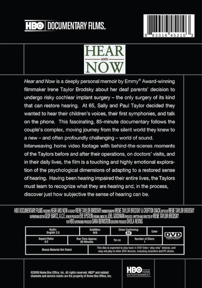 hear and now (2007) - Back Panel - DVD