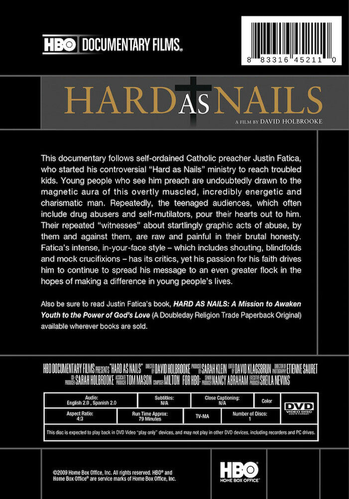 hard as nails - Back Panel - DVD