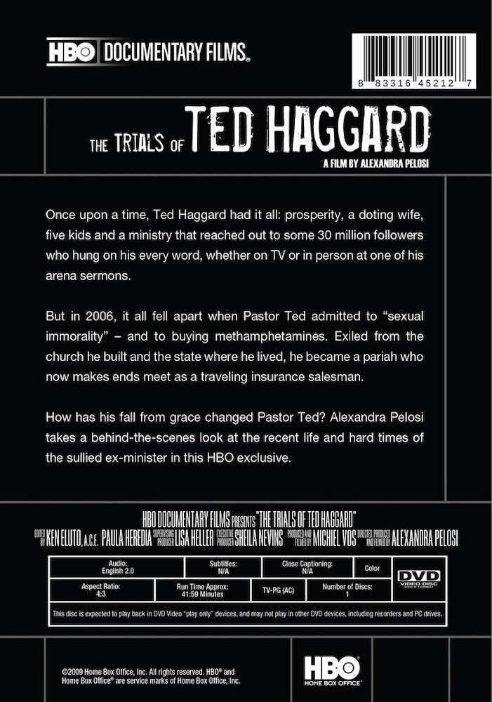 trials of ted haggard, the - Back Panel - DVD