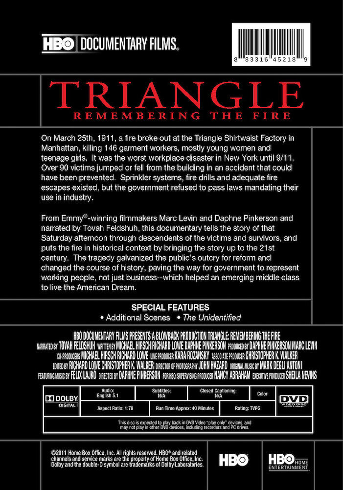 triangle: remembering the fire - Back Panel - DVD