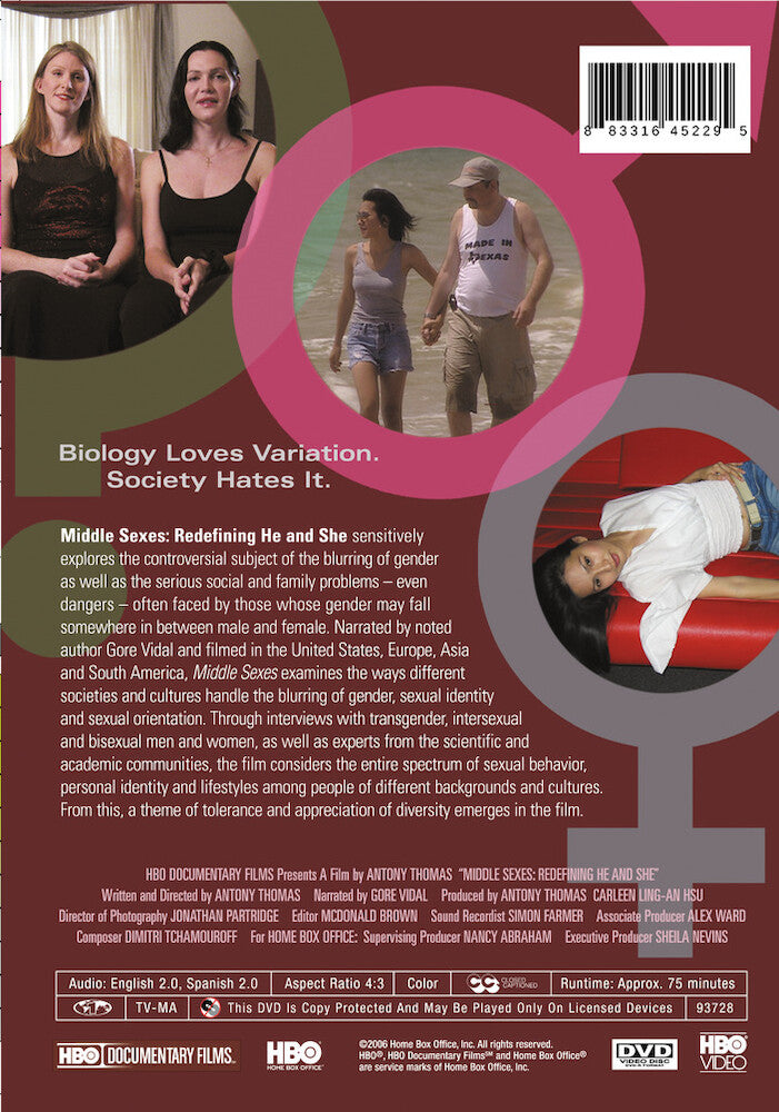 middle sexes - Back Panel - DVD
