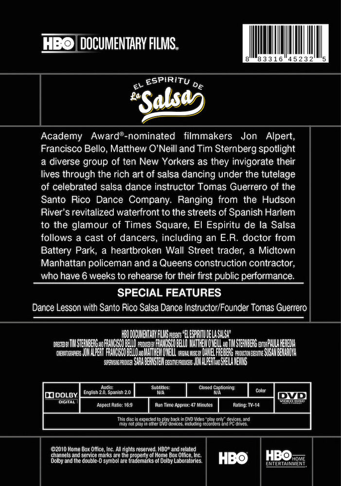 el espiritu de la salsa (2010) - Back Panel - DVD
