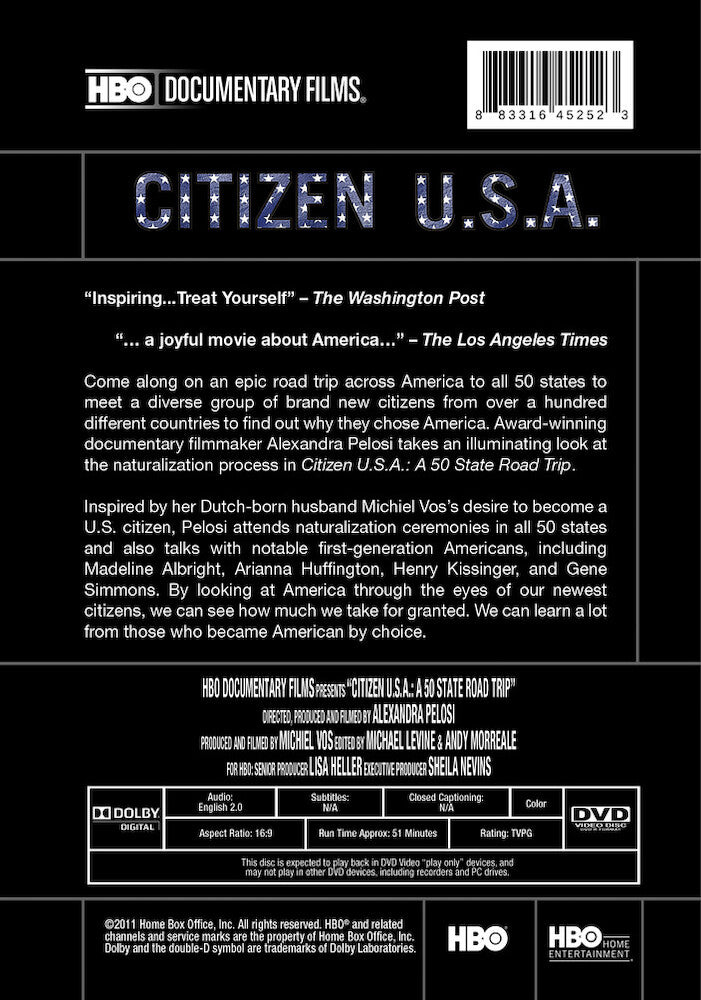 citizen usa: a 50 state roadtrip - Back Panel - DVD