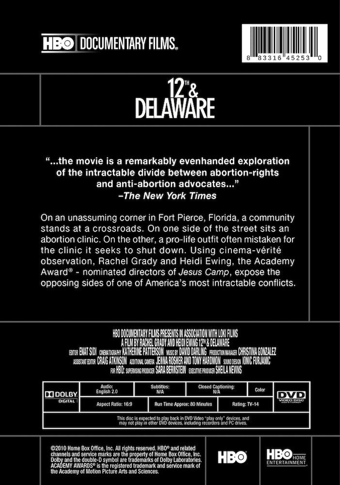 12th and delaware (2010) - Back Panel - DVD