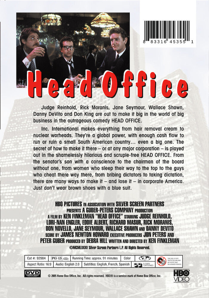 head office - Back Panel - DVD