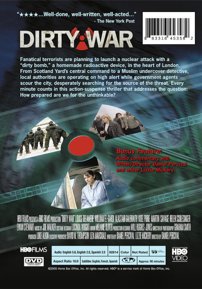 dirty war - Back Panel - DVD