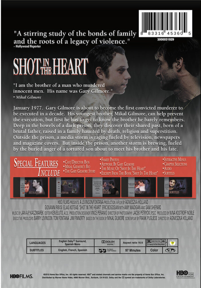 shot in the heart - Back Panel - DVD