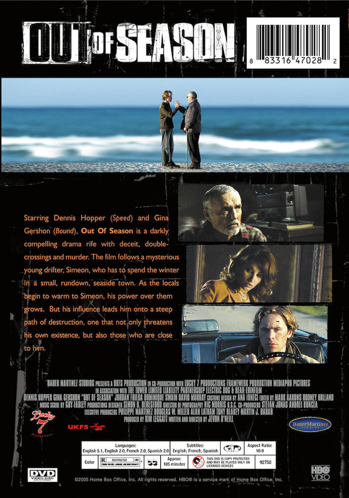 out of season - Back Panel - DVD