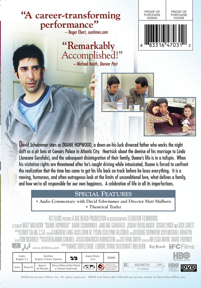 duane hopwood - Back Panel - DVD