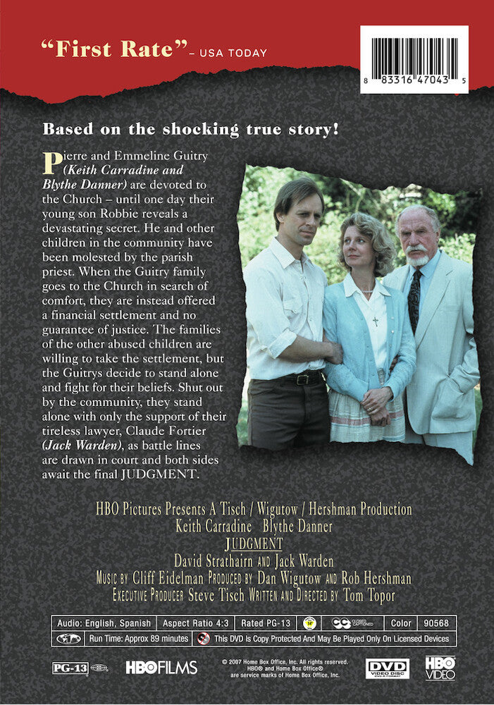 judgment - Back Panel - DVD