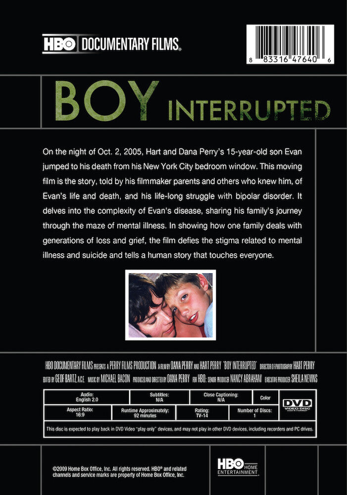boy interrupted (2008) - Back Panel - DVD