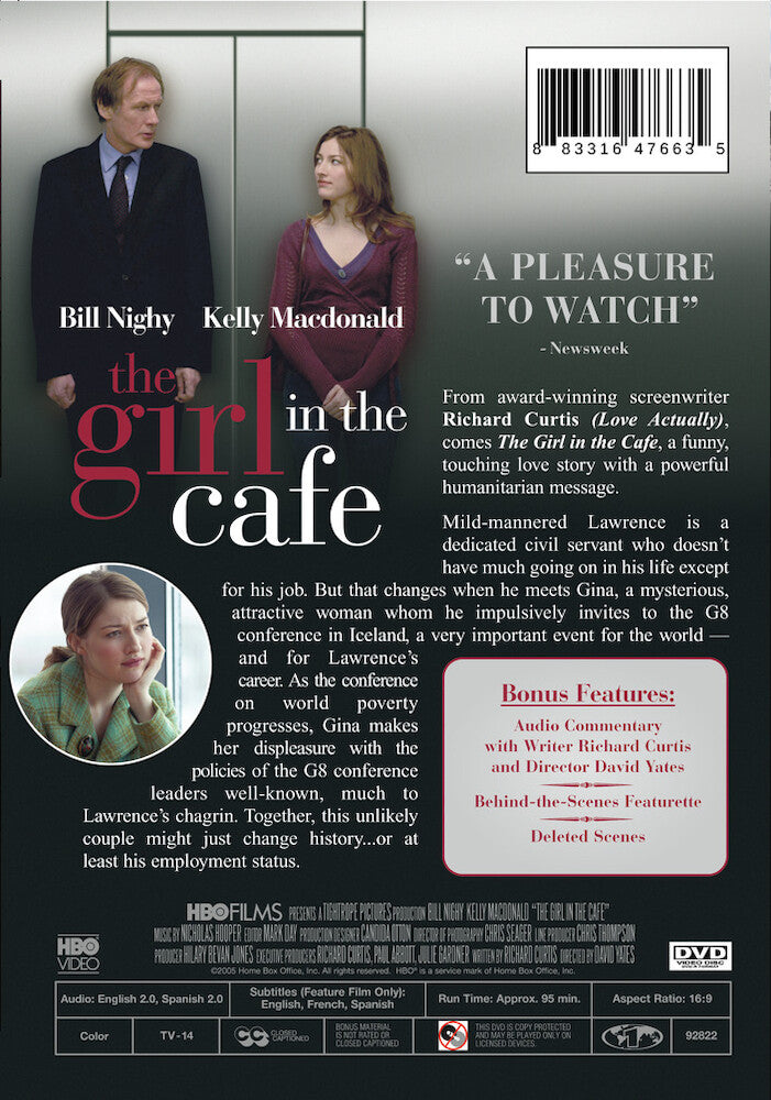 girl in the cafe, the - Back Panel - DVD