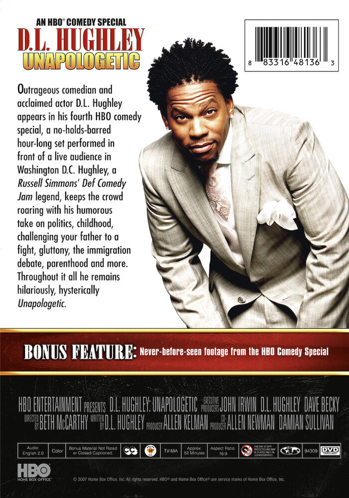 d.l. hughley: unapologetic - Back Panel - DVD