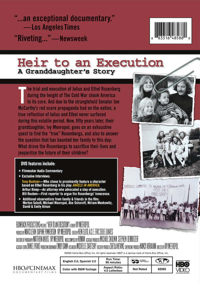 heir to an execution - Back Panel - DVD