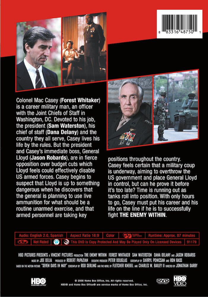 enemy within, the - Back Panel - DVD