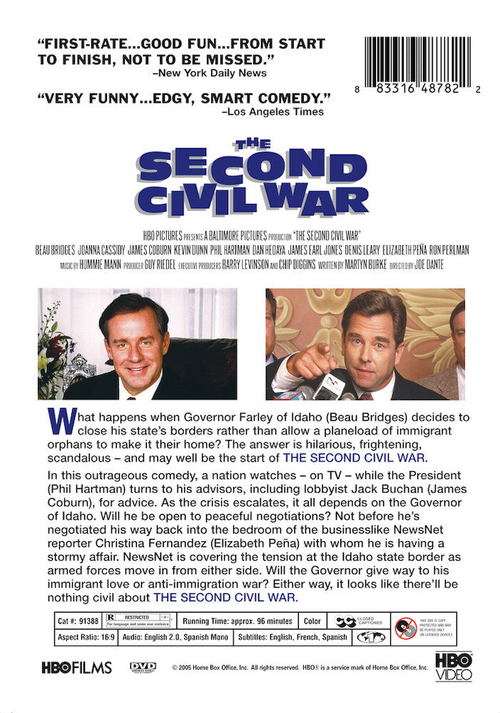 second civil war, the - Back Panel - DVD