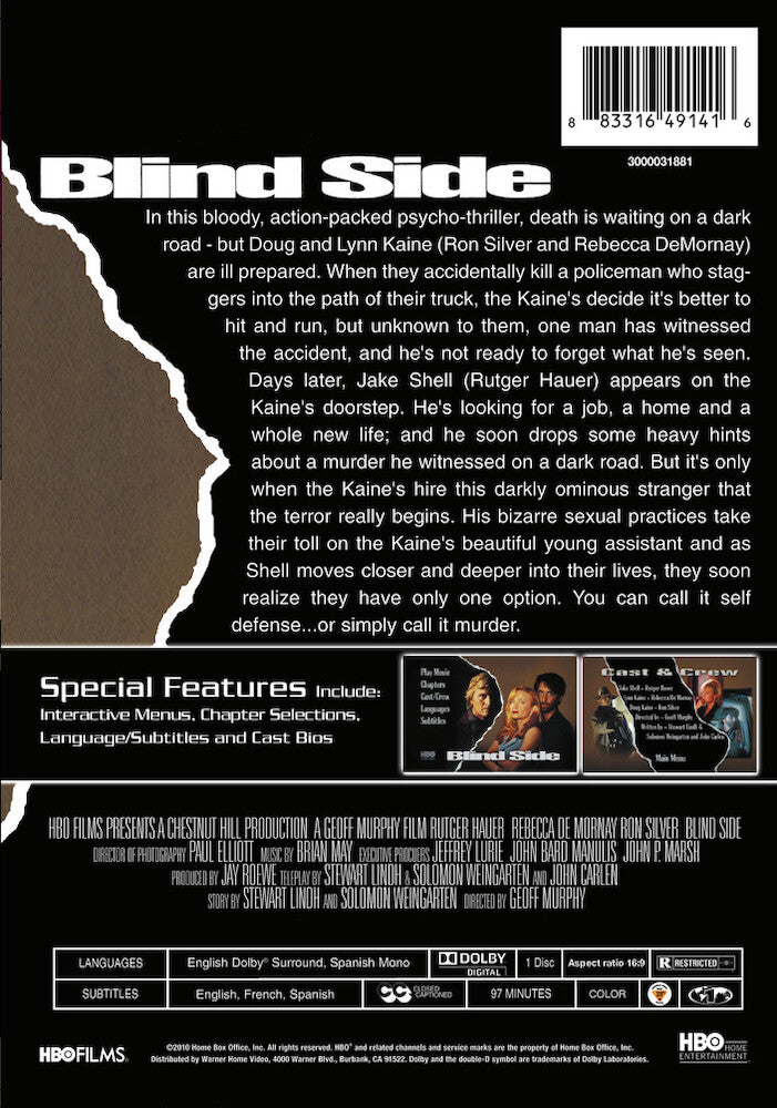 blind side - Back Panel - DVD