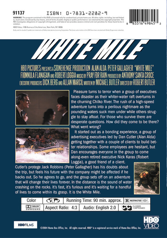 white mile - Back Panel - DVD