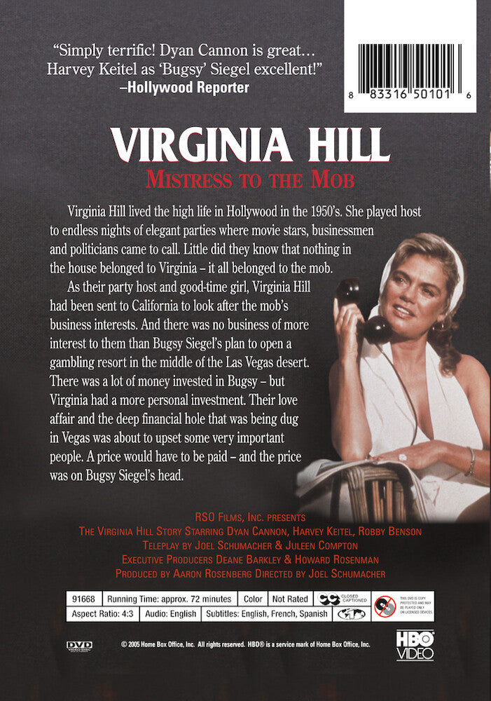 virginia hill: mistress to the mob - Back Panel - DVD