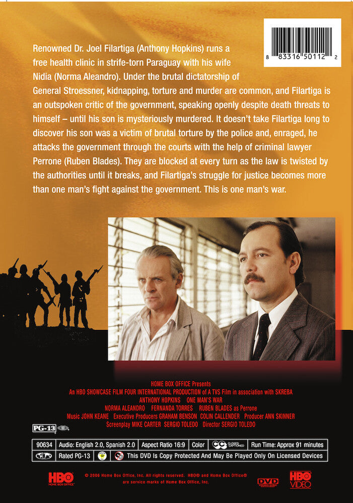 one man's war - Back Panel - DVD