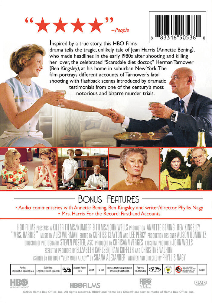 mrs. harris - Back Panel - DVD