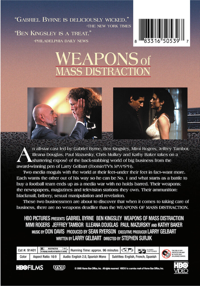 weapons of mass distraction - Back Panel - DVD