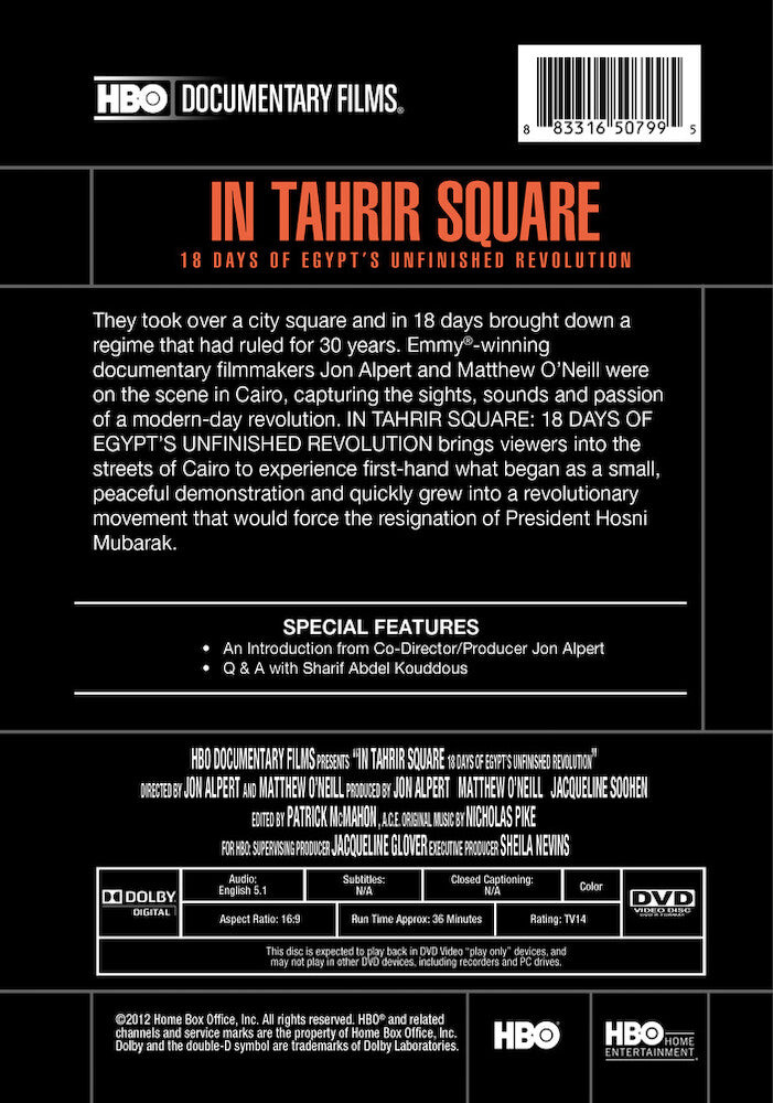 in tahrir square: 18 days of egypt's unfinished revolution - Back Panel - DVD