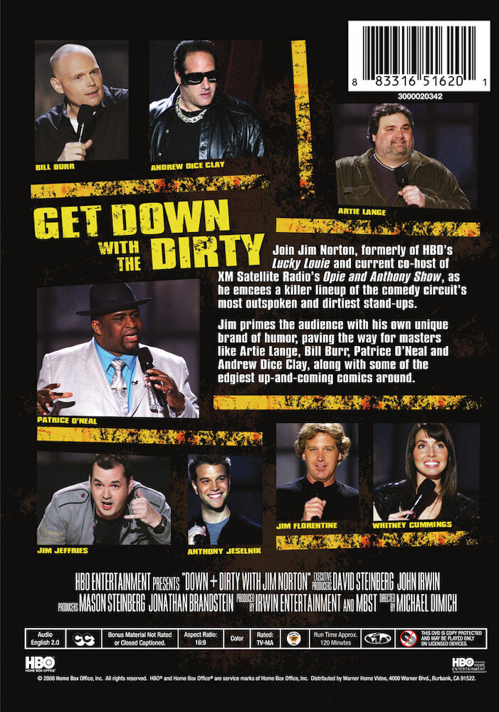 down and dirty with jim norton - Back Panel - DVD