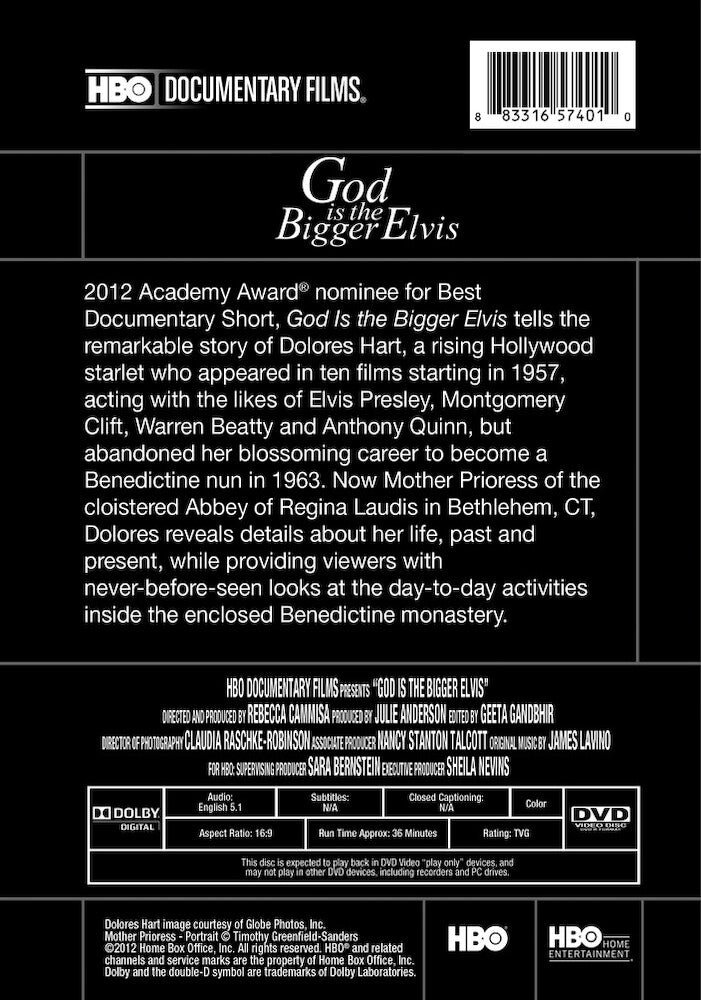god is the bigger elvis - Back Panel - DVD