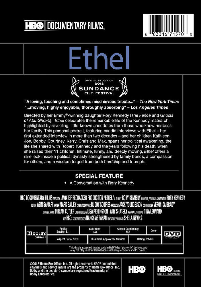 ethel (hbo) - Back Panel - DVD