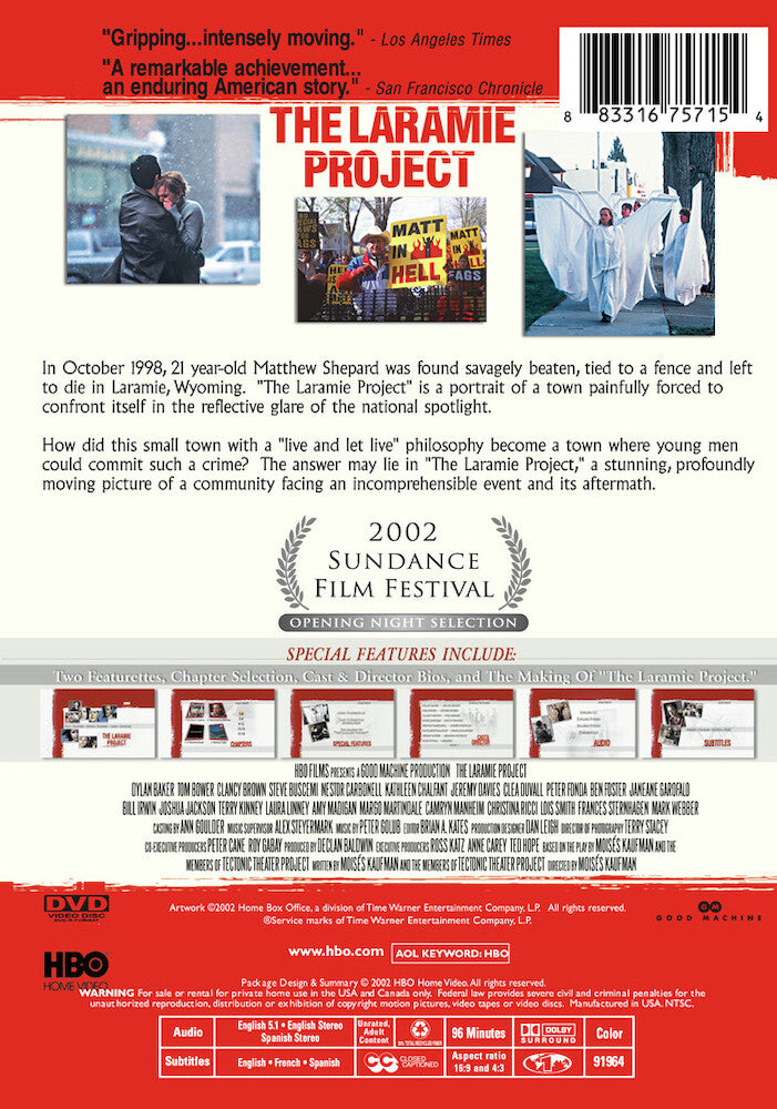 laramie project, the - Back Panel - DVD