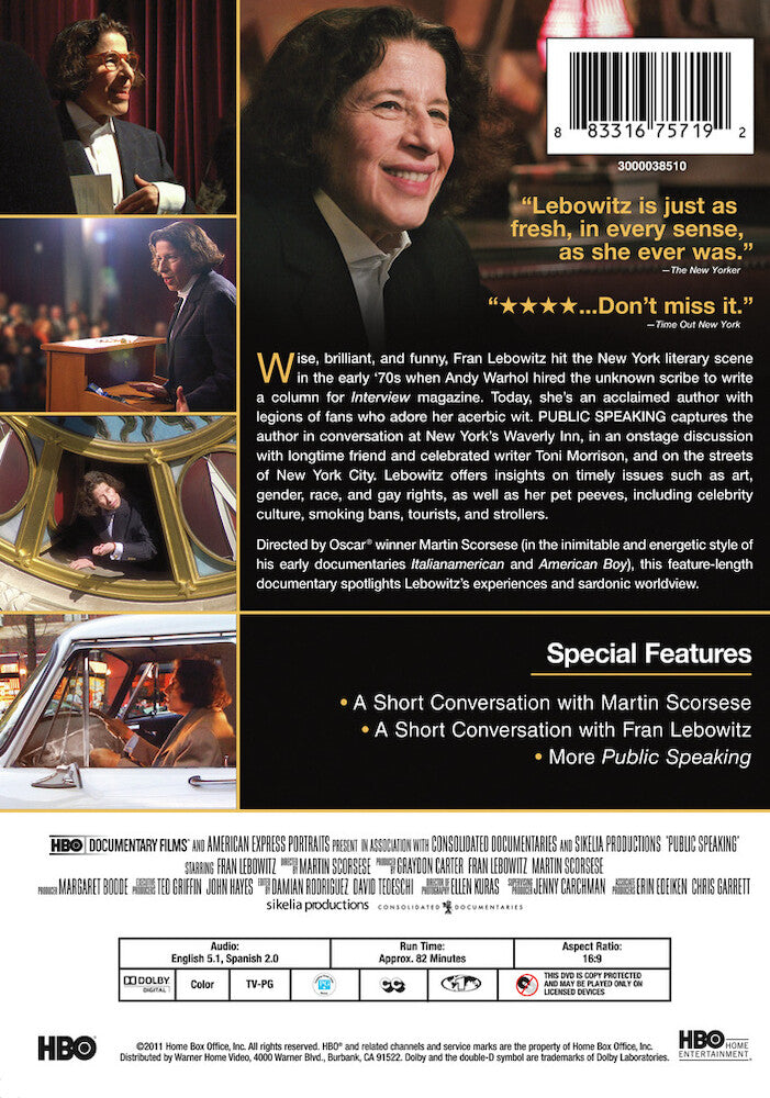 public speaking - Back Panel - DVD