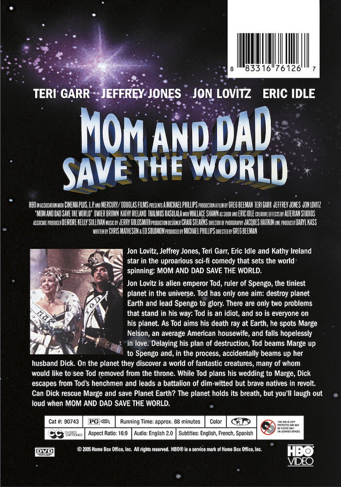 mom and dad save the world - Back Panel - DVD