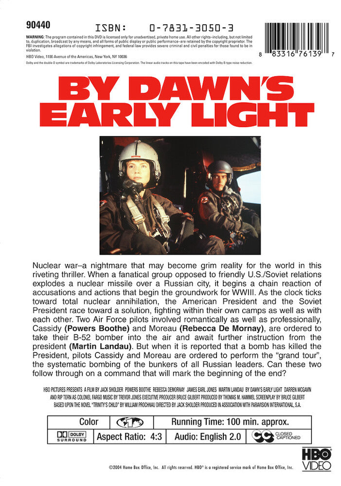 by dawn's early light - Back Panel - DVD