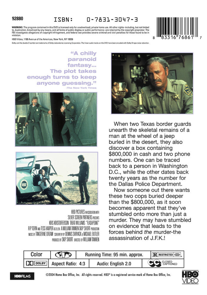 flashpoint - Back Panel - DVD