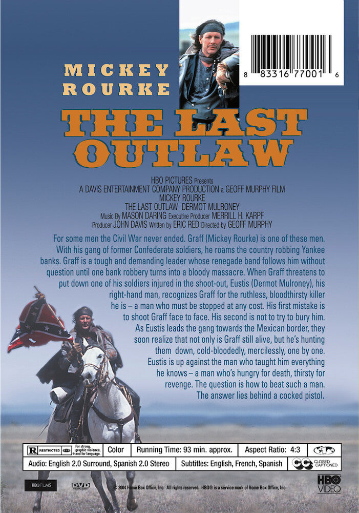 last outlaw, the - Back Panel - DVD