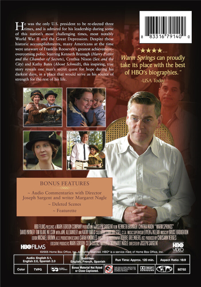 warm springs - Back Panel - DVD