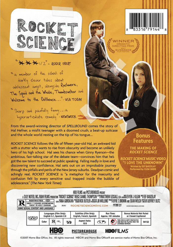 rocket science - Back Panel - DVD