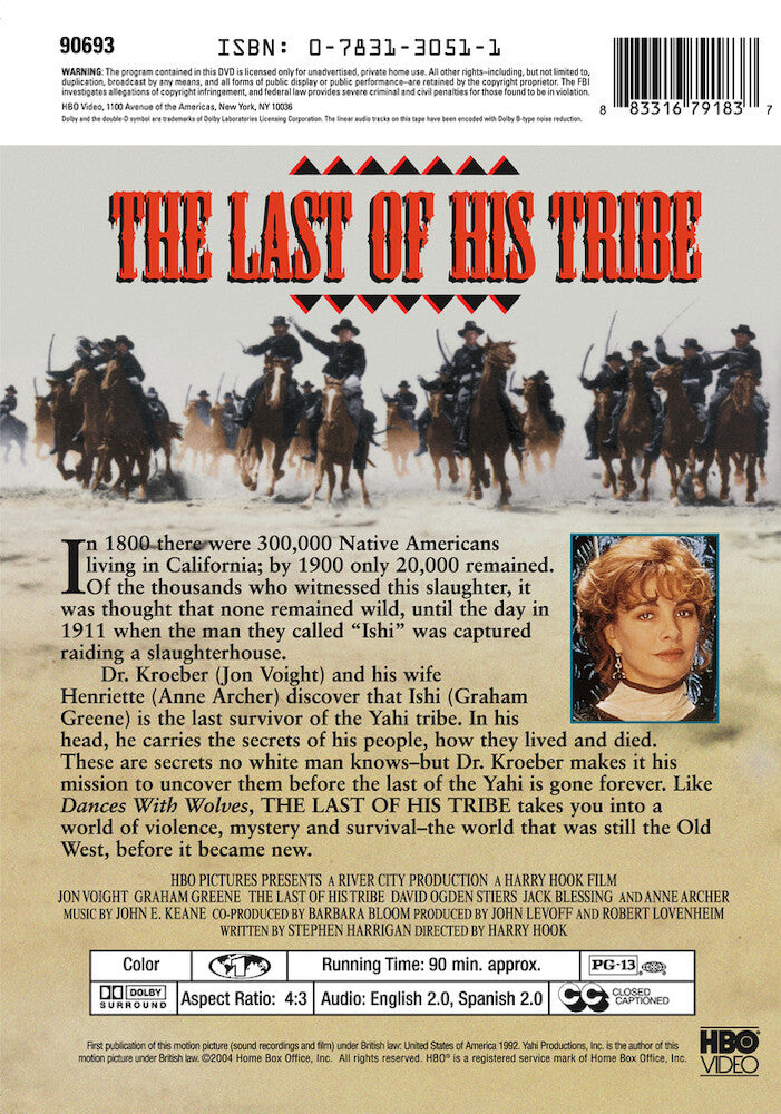 last of his tribe, the - Back Panel - DVD