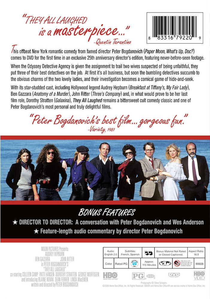 they all laughed - Back Panel - DVD