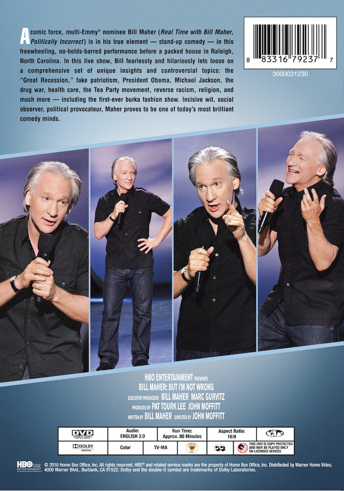 bill maher: but i'm not wrong - Back Panel - DVD