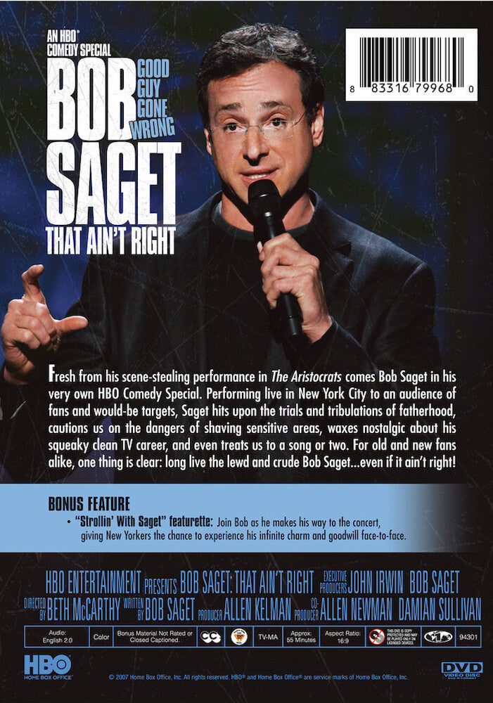 bob saget: that ain't right - Back Panel - DVD