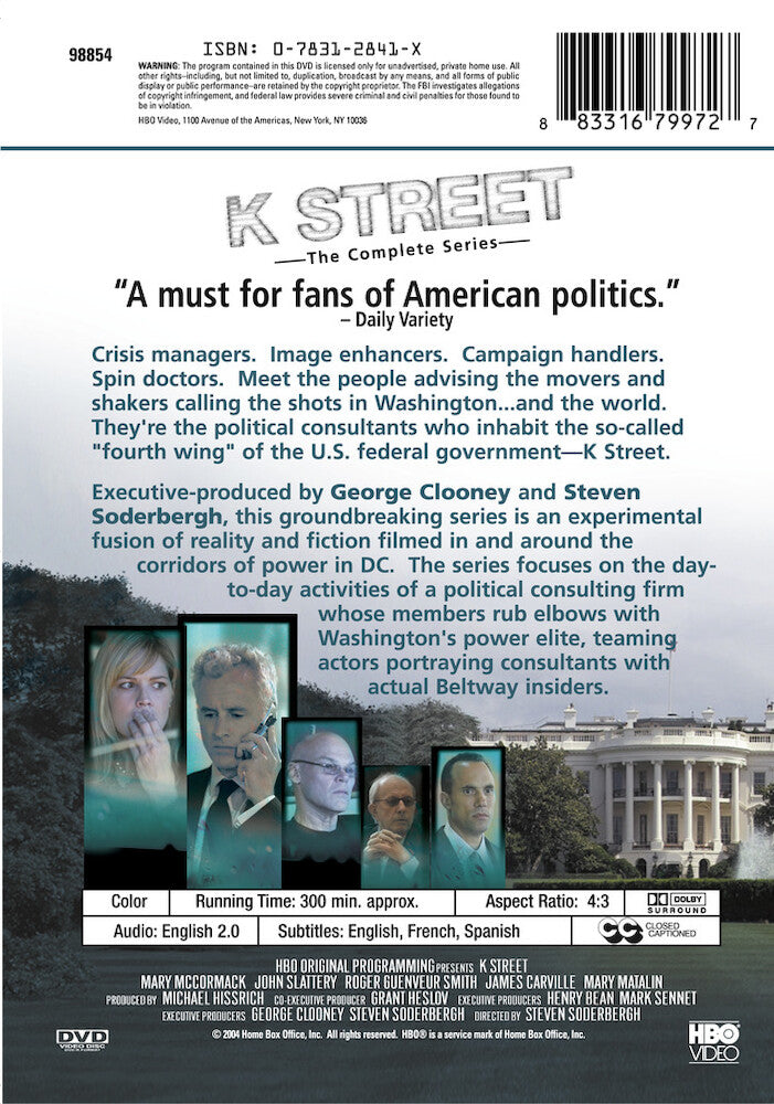 k street - Back Panel - DVD