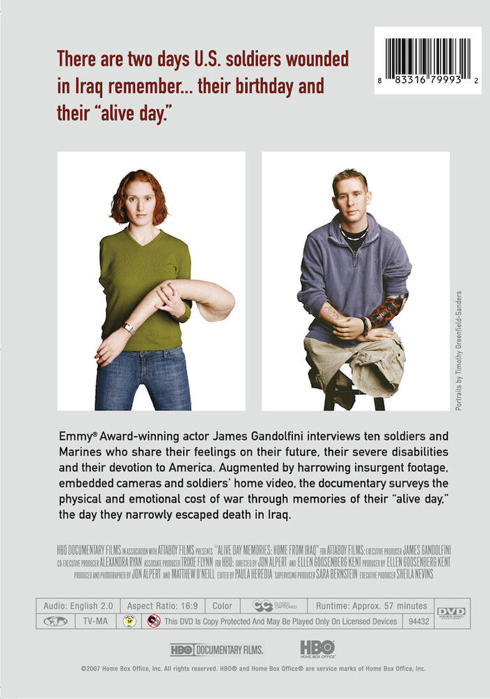 alive day memories: home from iraq - Back Panel - DVD