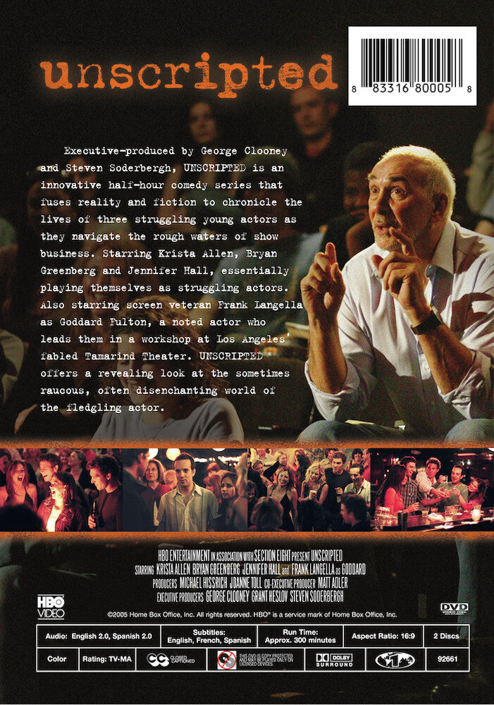 unscripted - Back Panel - DVD