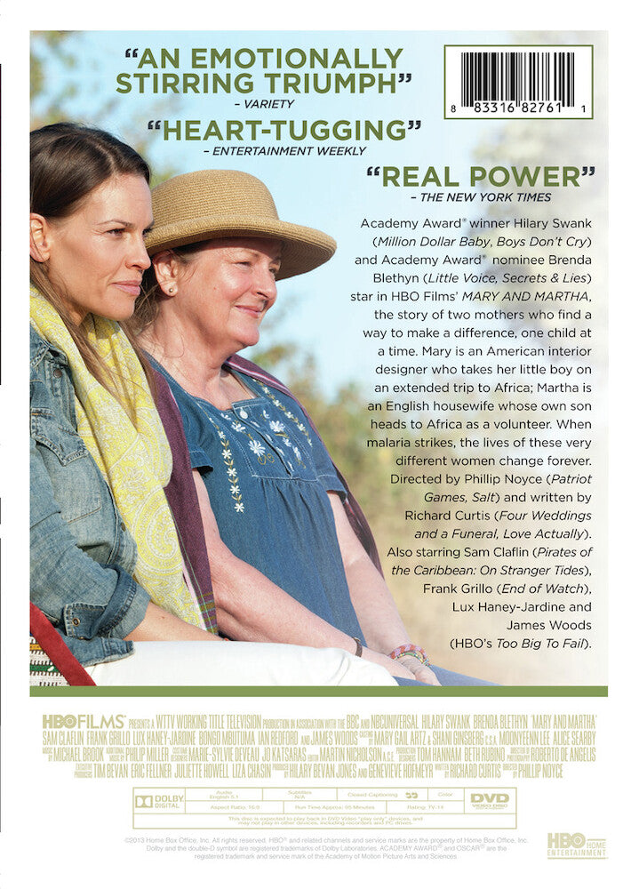 mary and martha - Back Panel - DVD