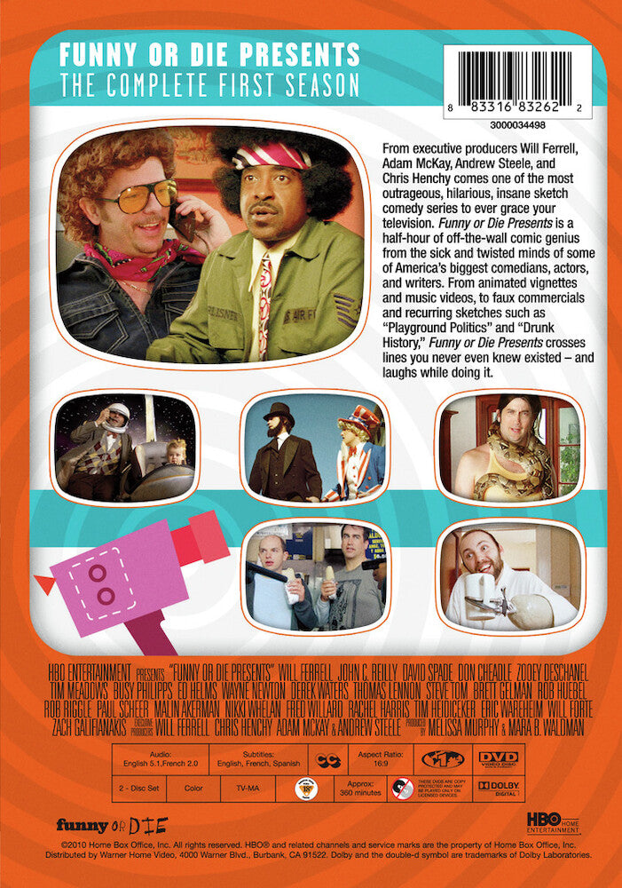 funny or die presents: the complete first season - Back Panel - DVD