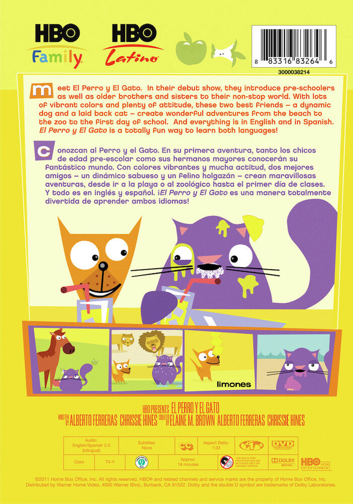 El Perro y El Gato: The Adventure Begins/La Aventura Comienza - Back Panel - 