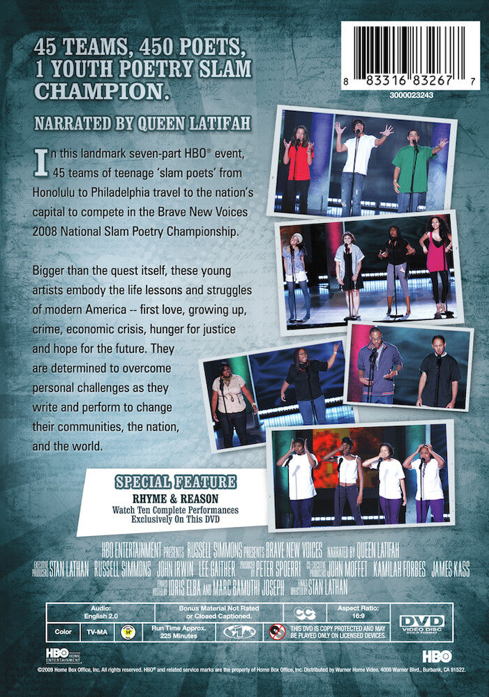 russell simmons presents brave new voices - Back Panel - DVD